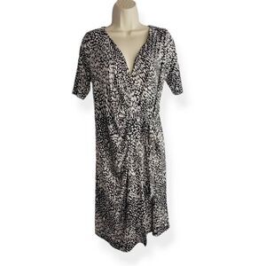 Motherhood Dot Faux Wrap Dress Small
